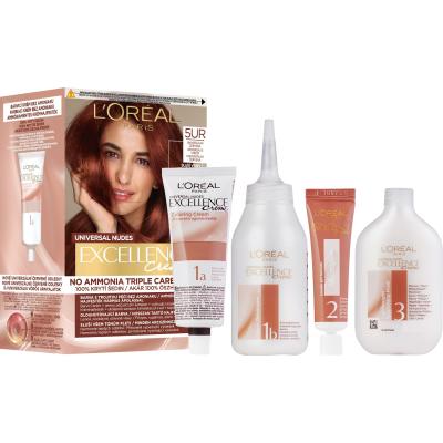 L&#039;Oréal Paris Excellence Creme Triple Protection Farba do włosów dla kobiet 48 ml Odcień 5UR Universal Red