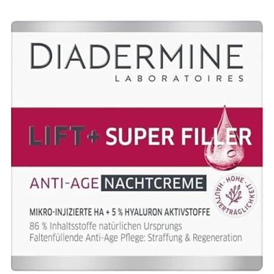 Diadermine Lift+ Super Filler Anti-Age Night Cream Krem na noc dla kobiet 50 ml