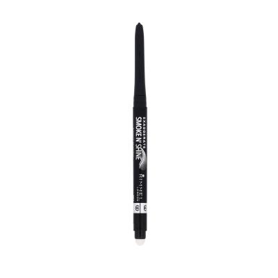 Rimmel London Exaggerate Smoke N Shine Kredka do oczu dla kobiet 0,28 g Odcień 001 Little Black Smokey