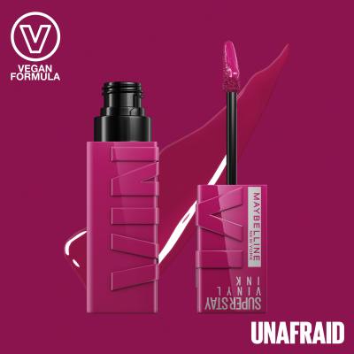 Maybelline Superstay Vinyl Ink Liquid Pomadka dla kobiet 4,2 ml Odcień 170 Unafraid