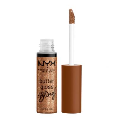 NYX Professional Makeup Butter Gloss Bling Błyszczyk do ust dla kobiet 8 ml Odcień 04 Pay Me In Gold