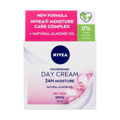 Nivea Nourishing Day Cream SPF15 Krem do twarzy na dzień dla kobiet 50 ml