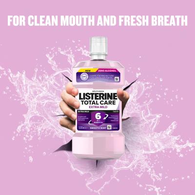 Listerine Total Care Extra Mild Taste Smooth Mint Płyn do płukania ust 500 ml