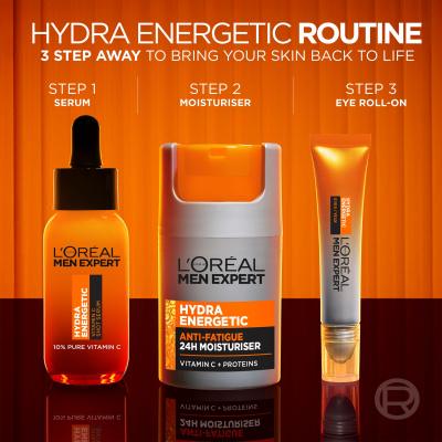 L&#039;Oréal Paris Men Expert Hydra Energetic Vitamin C Shot Serum Serum do twarzy dla mężczyzn 30 ml