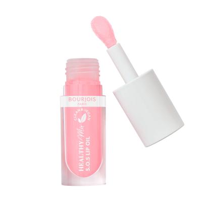 BOURJOIS Paris Healthy Mix Clean &amp; Vegan S.O.S Lip Oil Olejek do ust dla kobiet 4,5 ml Odcień 1 Douceur De Rose