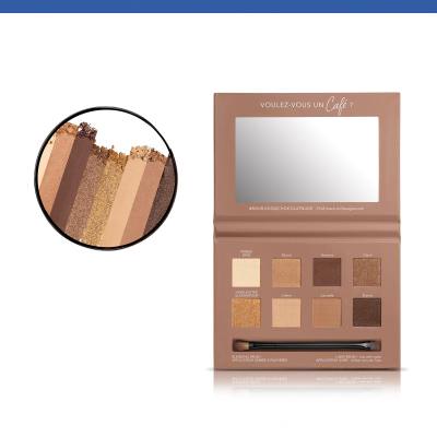 BOURJOIS Paris Rue Du Café 4 in 1 Eye Palette Cienie do powiek dla kobiet 7,68 g Odcień 02 Chocolat Nude Edition