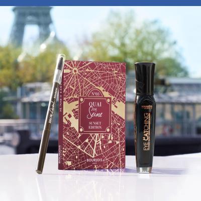 BOURJOIS Paris Rue Du Café 4 in 1 Eye Palette Cienie do powiek dla kobiet 7,68 g Odcień 02 Chocolat Nude Edition