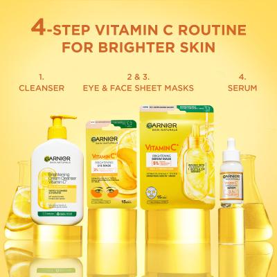 Garnier Skin Naturals Vitamin C Brightening Eye Mask Maseczka na okolice oczu dla kobiet 1 szt