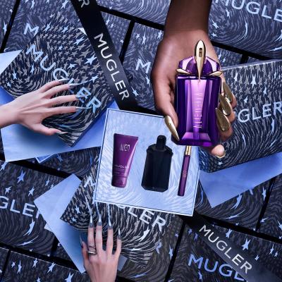 Mugler Alien Zestaw woda perfumowana 60 ml + mleczko do ciała 50 ml + woda perfumowana 10 ml