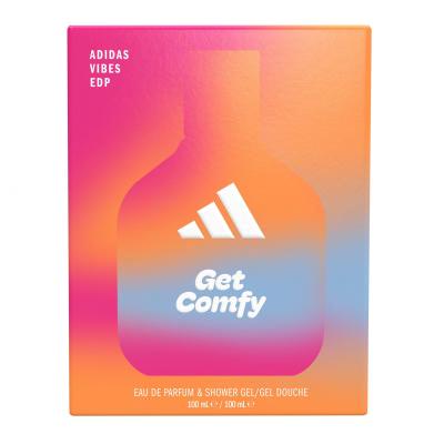 Adidas Vibes Get Comfy Zestaw woda perfumowana 100 ml + żel pod prysznic 100 ml