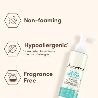 Aveeno Calm + Restore Nourishing Oat Cleanser Krem oczyszczający 200 ml