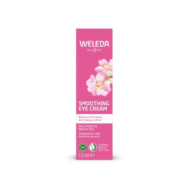 Weleda Wild Rose &amp; White Tea Smoothing Eye Cream Krem pod oczy dla kobiet 12 ml