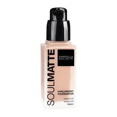 Gabriella Salvete Soulmatte Hyaluronic Foundation Podkład dla kobiet 30 ml Odcień 01N Porcelain Neutral