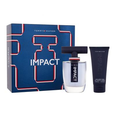 Tommy Hilfiger Impact SET Zestaw woda toaletowa 100 ml + żel pod prysznic 100 ml + woda toaletowa 4 ml