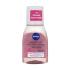 Nivea Rose Touch Waterproof Eye Make-Up Remover Demakijaż oczu dla kobiet 100 ml