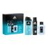 Adidas Ice Dive Zestaw woda toaletowa 100 ml + dezodorant 150 ml + żel pod prysznic 250 ml