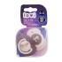 LOVI Night & Day Dynamic Soother Girl 0-3m Smoczek dla dzieci 2 szt