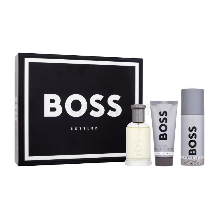 HUGO BOSS Boss Bottled SET Zestaw Edt 100 ml + Żel pod prysznic 100 ml + Dezodorant 150 ml