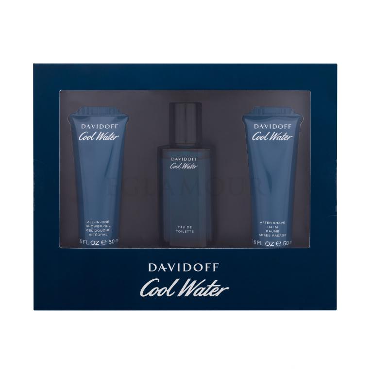 Davidoff Cool Water SET1 Zestaw Edt 40ml + 50ml Żel pod prysznic + 50ml Balsam po goleniu