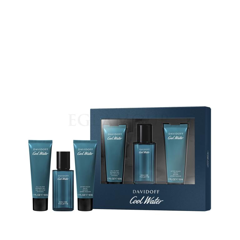 Davidoff Cool Water SET1 Zestaw Edt 40ml + 50ml Żel pod prysznic + 50ml Balsam po goleniu