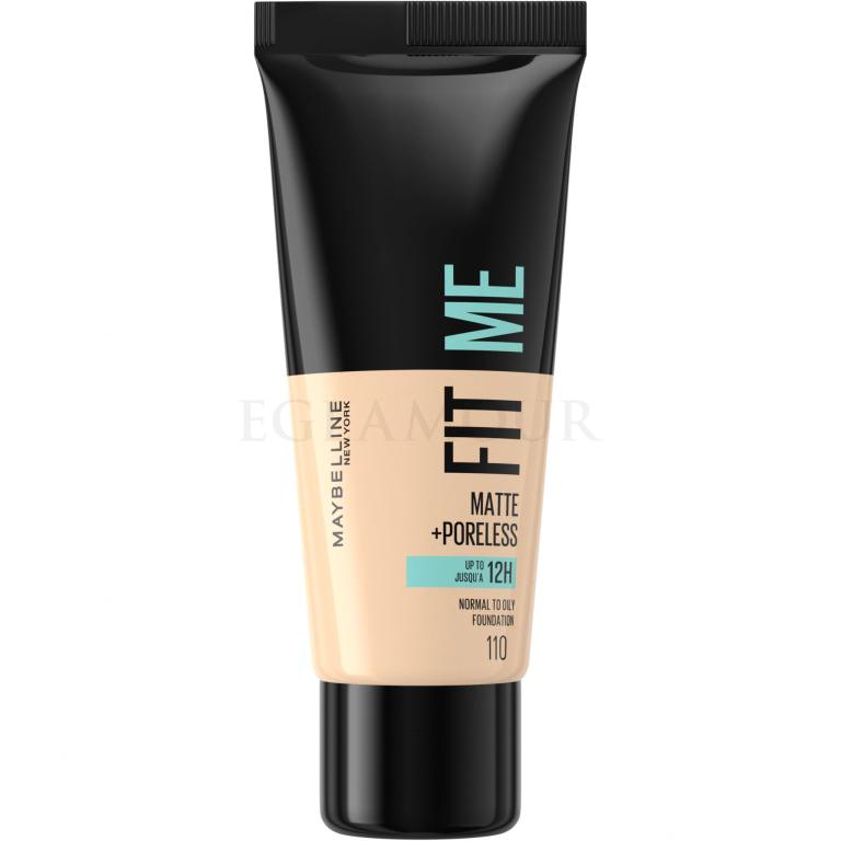 Maybelline Fit Me! Matte + Poreless Podkład dla kobiet 30 ml Odcień 110 Porcelain