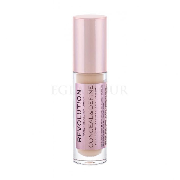 Makeup Revolution London Conceal &amp; Define Korektor dla kobiet 4 g Odcień C7