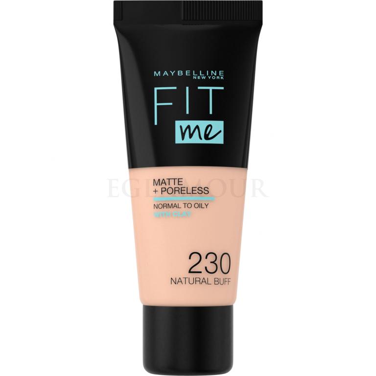 Maybelline Fit Me! Matte + Poreless Podkład dla kobiet 30 ml Odcień 230 Natural Buff