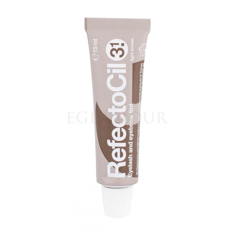 RefectoCil Eyelash And Eyebrow Tint Farba do brwi dla kobiet 15 ml Odcień 3.1 Light Brown Uszkodzone pudełko