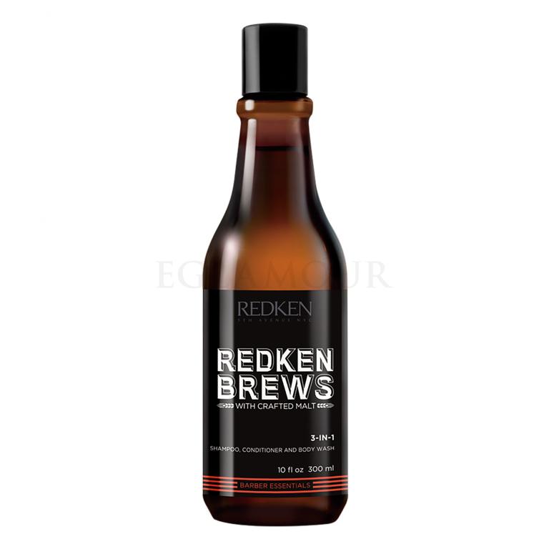 Redken Brews 3-In-1 Szampon do włosów dla mężczyzn 300 ml