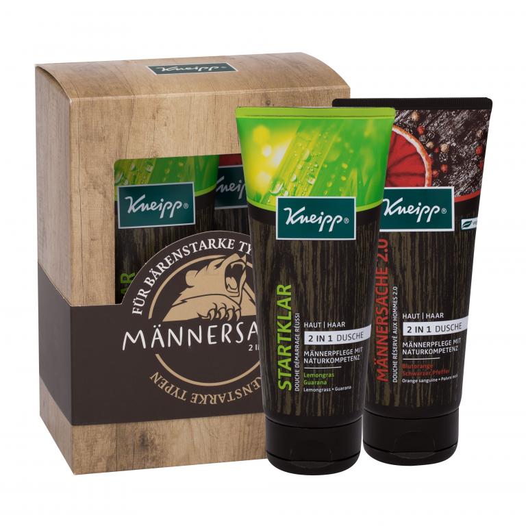 Kneipp Men 2 in 1 Body Wash Zestaw żel pod prysznic 2in1 200 ml + żel pod prysznic 2in1 Men Only 2.0 200 ml