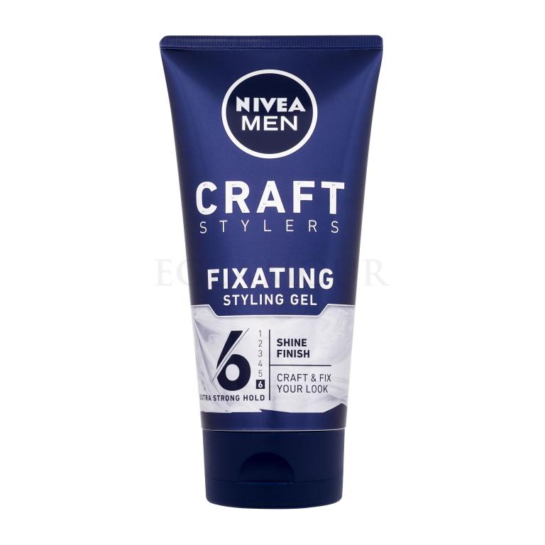 Nivea Men Craft Stylers Fixating Shine Żel do włosów dla mężczyzn 150 ml