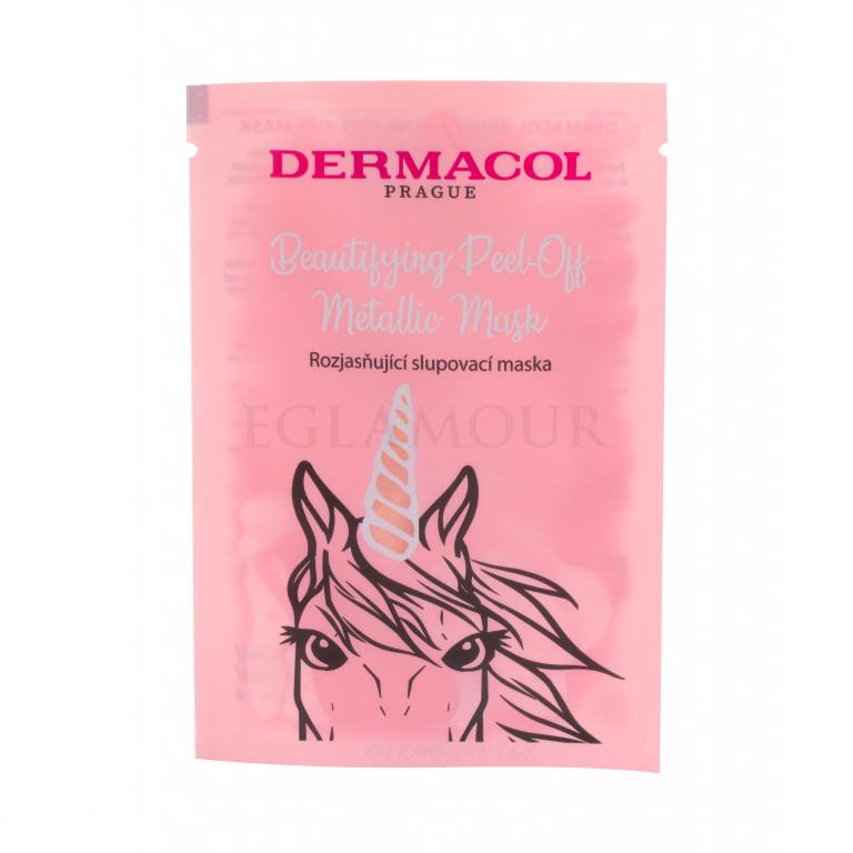 Dermacol Beautifying Peel-off Metallic Mask Brightening Maseczka do twarzy dla kobiet 15 ml