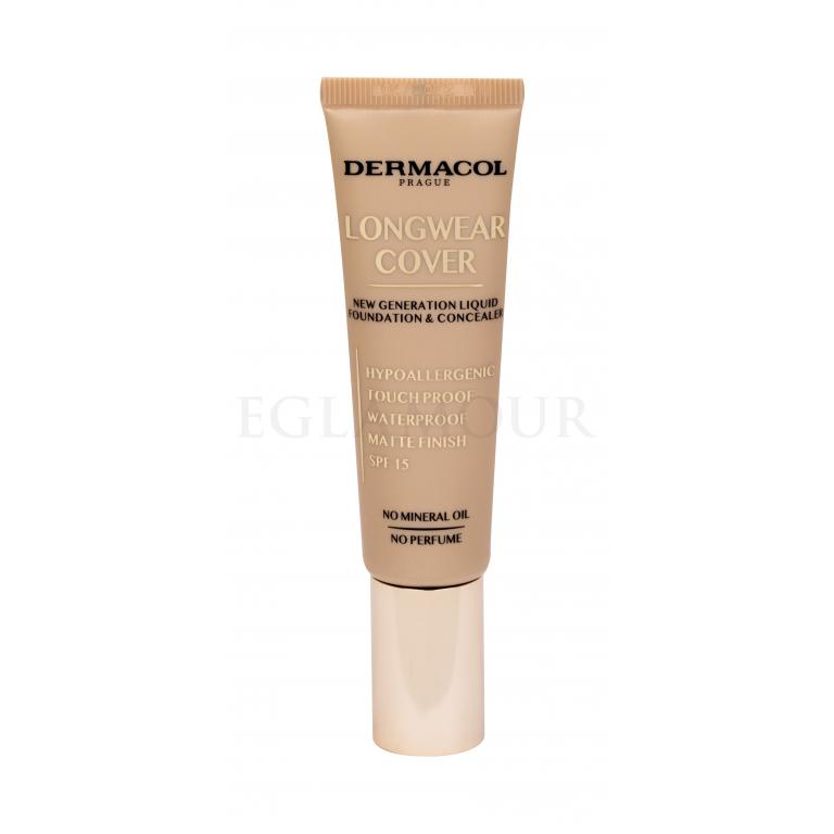 Dermacol Longwear Cover SPF15 Podkład dla kobiet 30 ml Odcień Porcelain