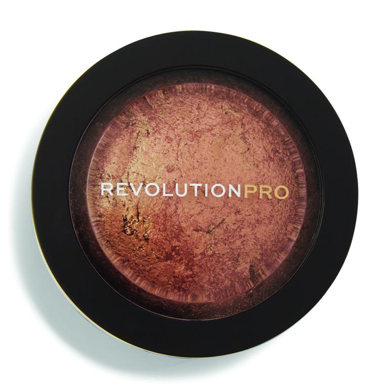 Makeup Revolution London Revolution PRO Skin Finish Rozświetlacz dla kobiet 11 g Odstín Warm Glow