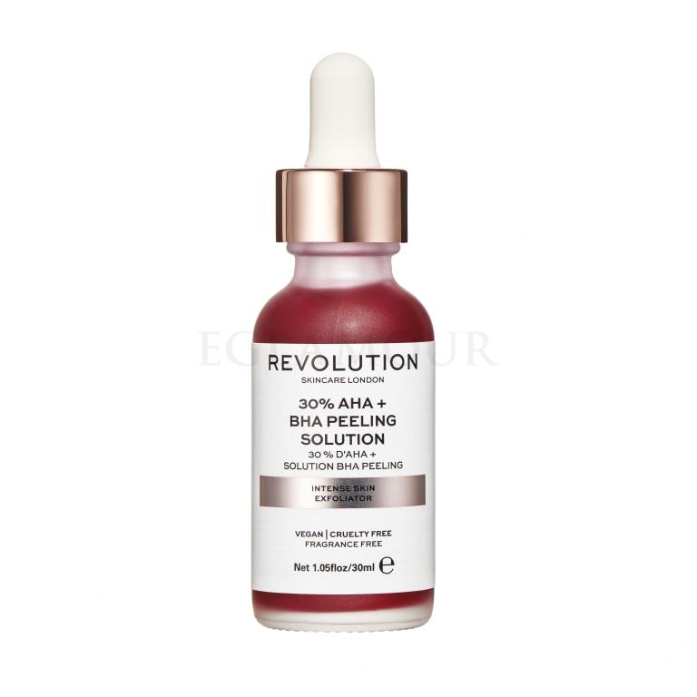 Revolution Skincare Skincare 30% AHA + BHA Peeling Solution Peeling dla kobiet 30 ml