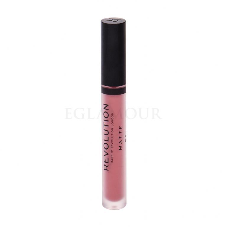 Makeup Revolution London Matte Pomadka dla kobiet 3 ml Odcień 114 White Wedding