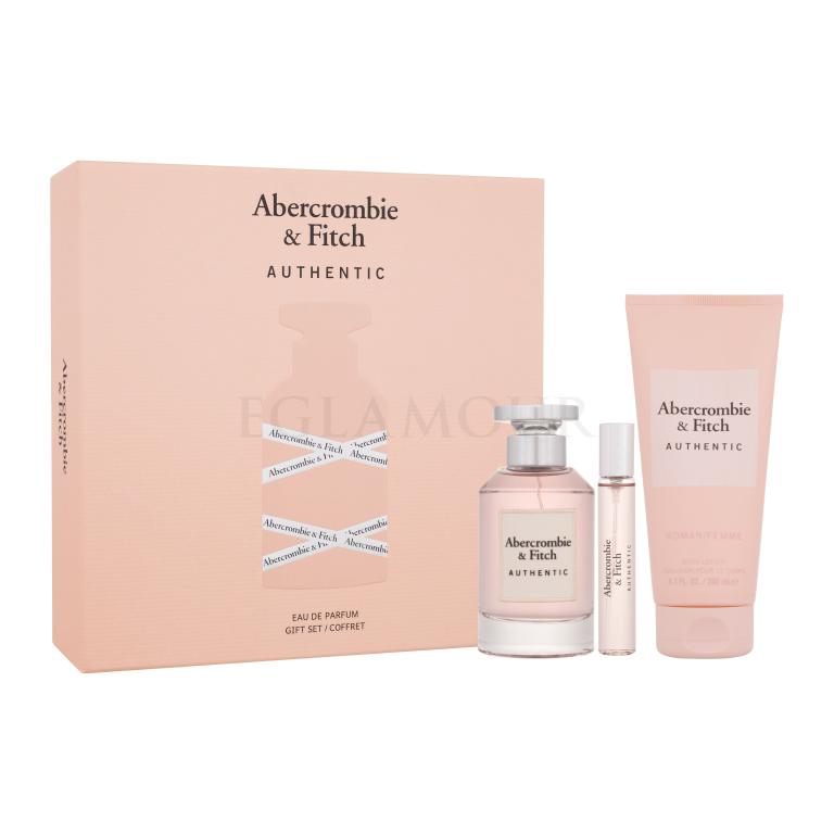 Abercrombie &amp; Fitch Authentic Zestaw EDP 100 ml + EDP 15 ml + Balsam do ciała 200 ml