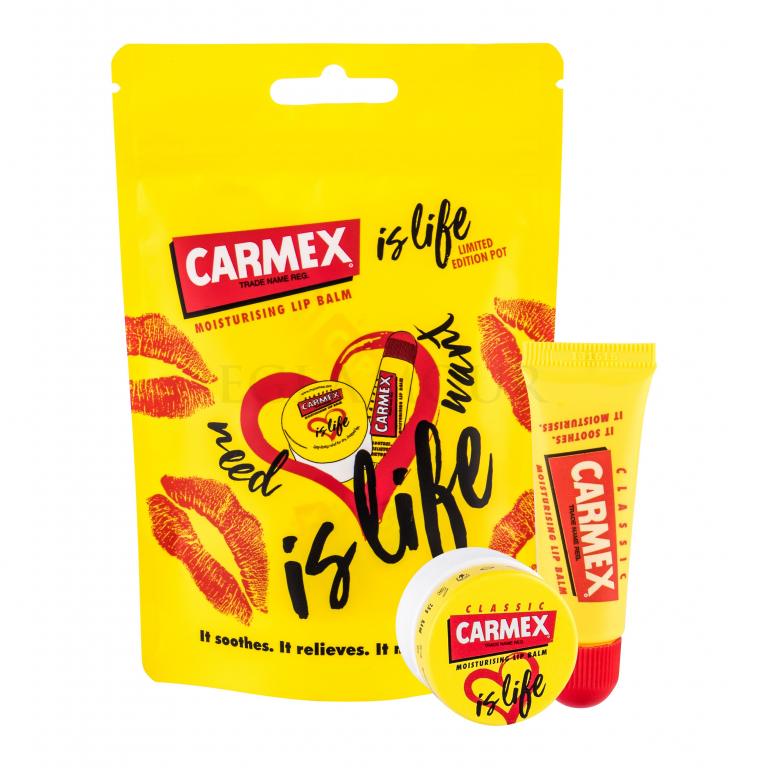 Carmex Classic Is Life Zestaw Balsam do ust 10 g + Balsam do ust Is Life Classic 7,5 g