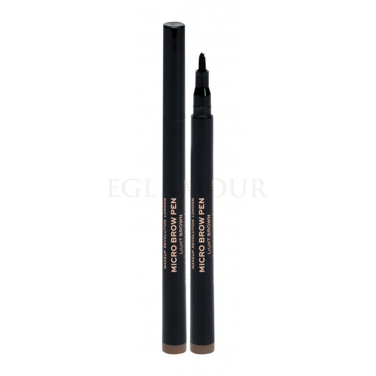 Makeup Revolution London Micro Brow Pen Kredka do brwi dla kobiet 1 ml Odcień Light Brown