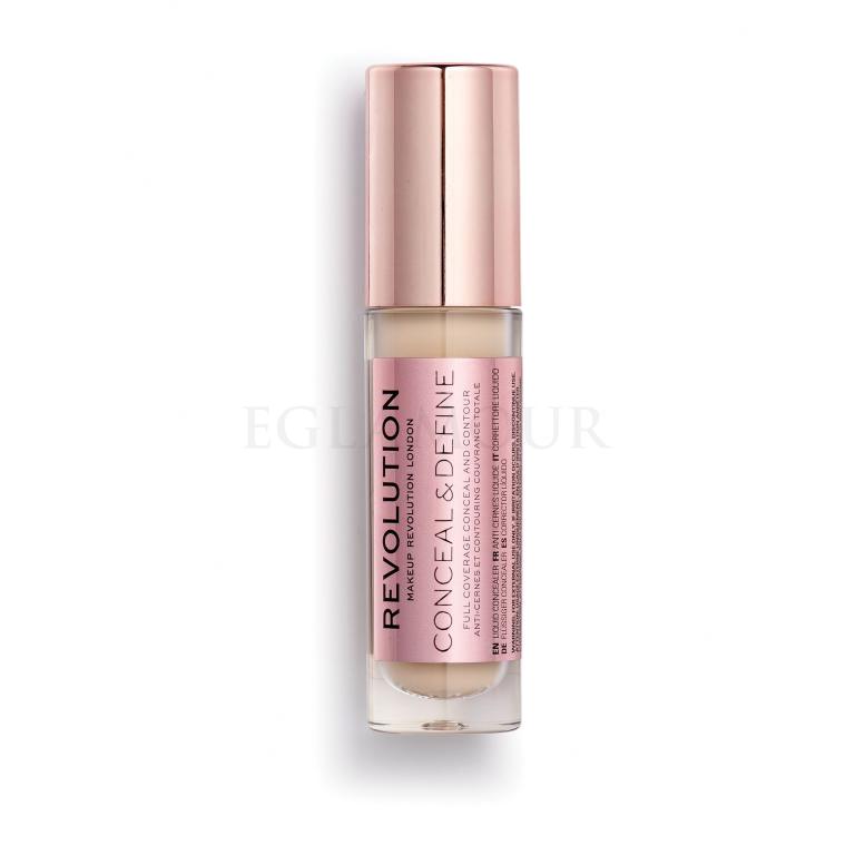 Makeup Revolution London Conceal &amp; Define Korektor dla kobiet 4 g Odcień C2.5