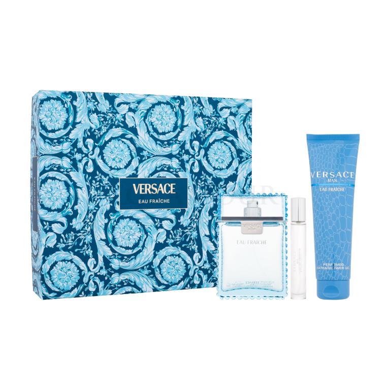 Versace Man Eau Fraiche Zestaw EDT 100 ml + EDT 10 ml + żel pod prysznic 150 ml