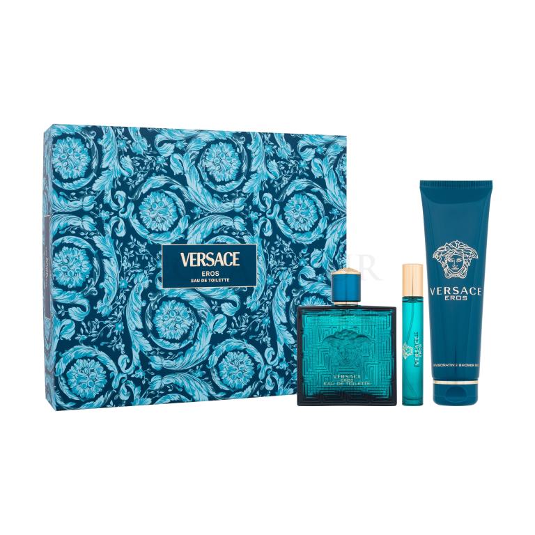 Versace Eros Zestaw EDT 100 ml + EDT 10 ml + żel pod prysznic 150 ml