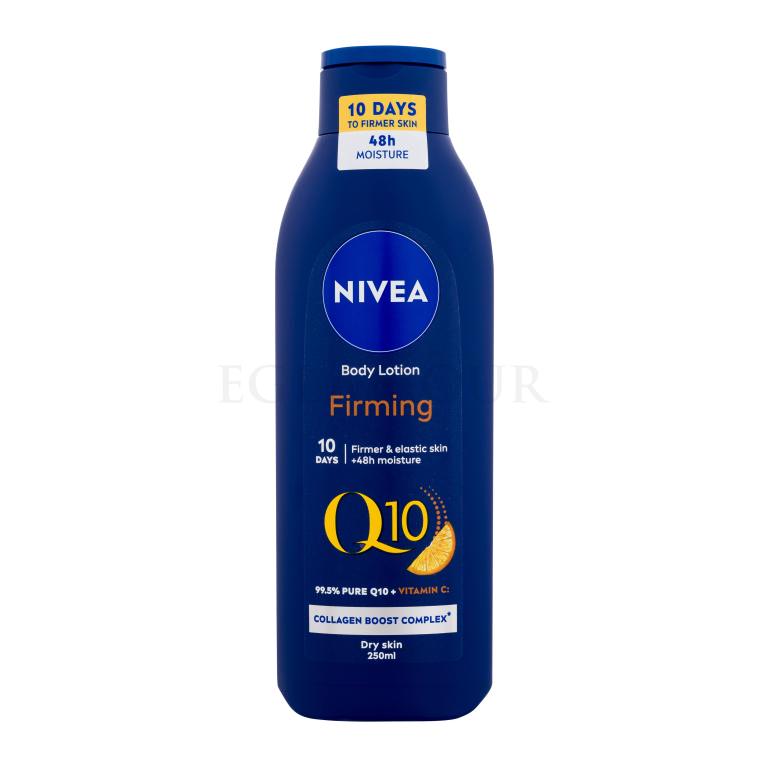 Nivea Q10 + Vitamin C Firming Body Lotion Dry Skin Mleczko do ciała dla kobiet 250 ml