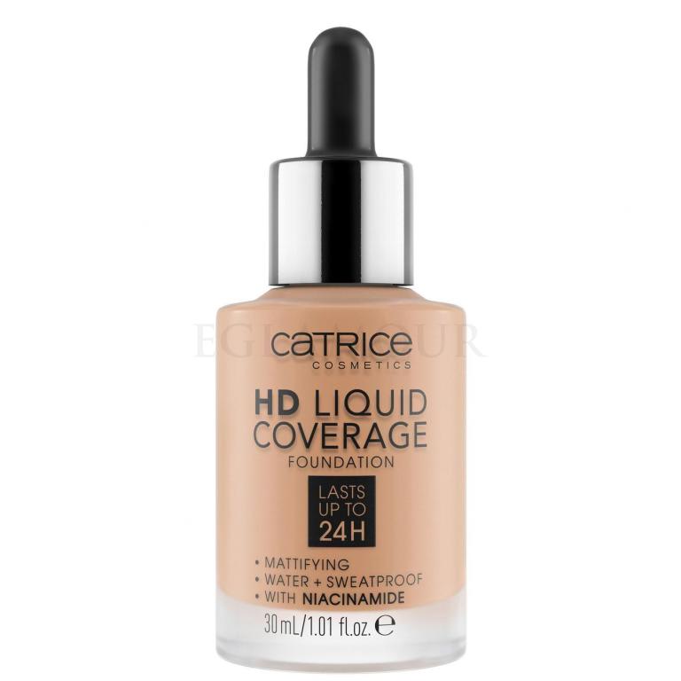 Catrice HD Liquid Coverage 24H Podkład dla kobiet 30 ml Odcień 040 Warm Beige