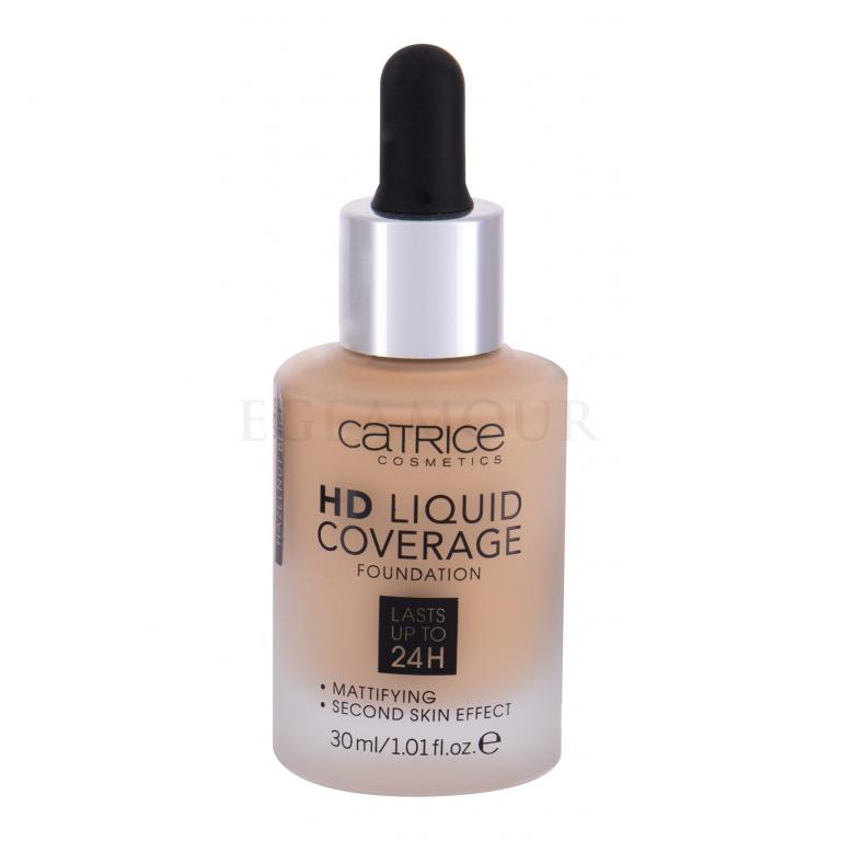 Catrice HD Liquid Coverage 24H Podkład dla kobiet 30 ml Odcień 036 Hazelnut Beige