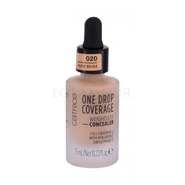 Catrice One Drop Coverage Korektor dla kobiet 7 ml Odcień 020 Nude Beige