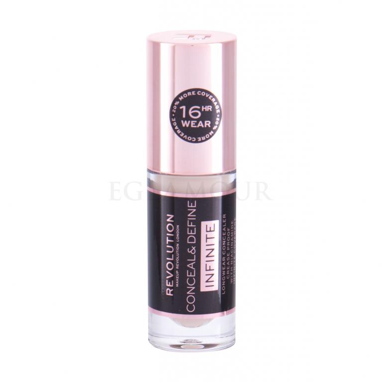 Makeup Revolution London Conceal &amp; Define Infinite Korektor dla kobiet 5 ml Odcień C1