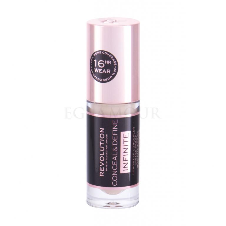 Makeup Revolution London Conceal &amp; Define Infinite Korektor dla kobiet 5 ml Odcień C2