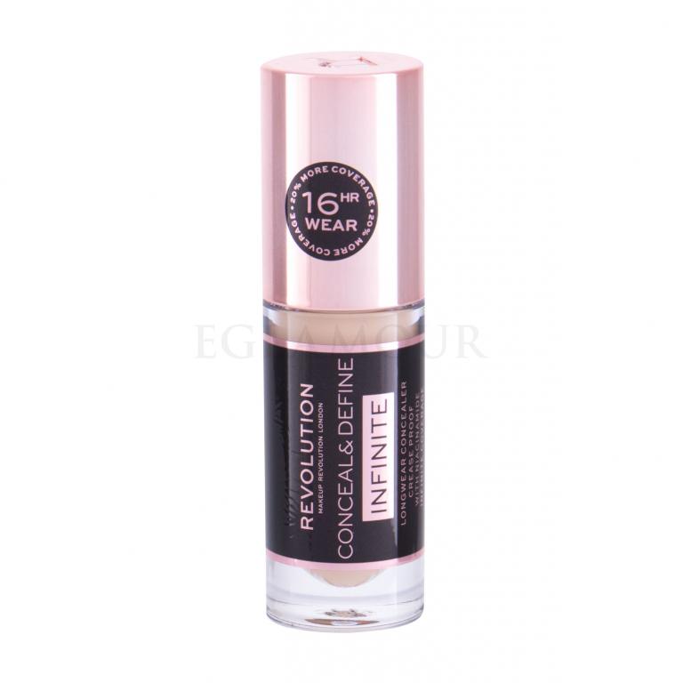 Makeup Revolution London Conceal &amp; Define Infinite Korektor dla kobiet 5 ml Odcień C4.5