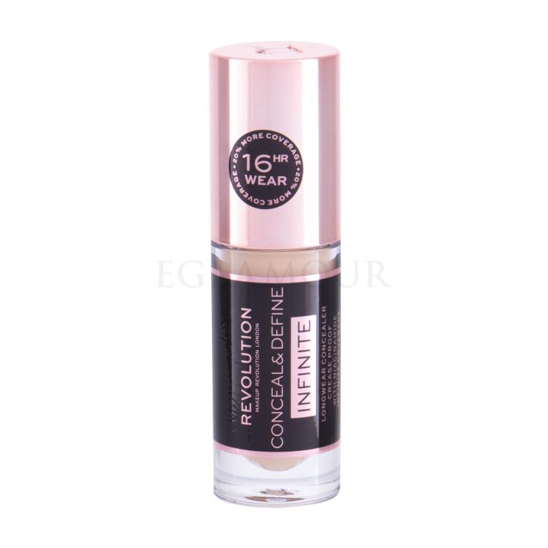 Makeup Revolution London Conceal &amp; Define Infinite Korektor dla kobiet 5 ml Odcień C5